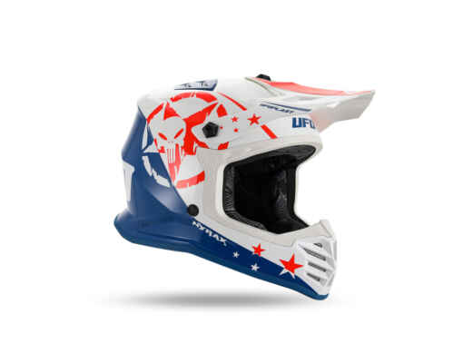 UFO CASCO CROSS KID KOREY BLU BIANCO