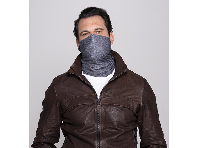 SCALDACOLLO MOTO DMD STRIPED GRIGIO MELANGE