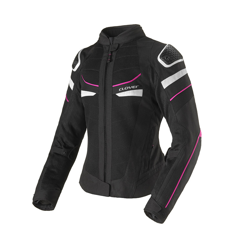 CLOVER GIACCA RAINJET-3 WP LADY NERO FUXIA