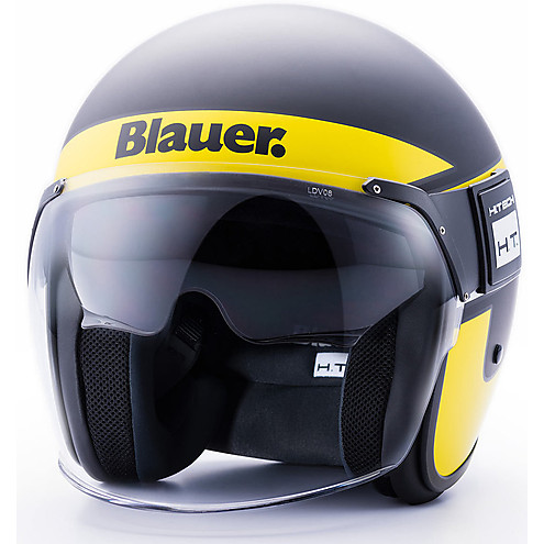 BLAUER HELMET HT POD STRIPES BLACK/YELLOW/WHITE MATT
