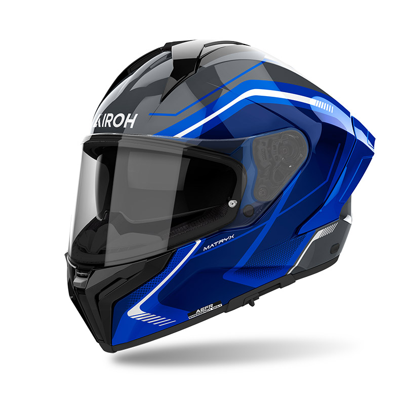 -25% AIROH CASCO INTEGRALE MATRYX WIDE BLU GLOSS