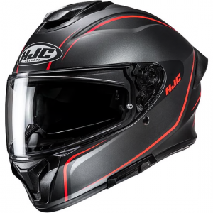 HJC CASCO INTEGRALE C71 QUEZ NERO ROSSO OPACO