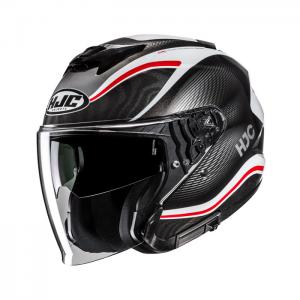 HJC CASCO JET I31 DEPE BIANCO NERO ROSSO