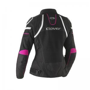 CLOVER GIACCA RAINJET-3 WP LADY NERO FUXIA