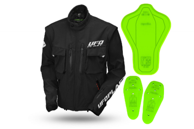 UFO GIACCA ENDURO TAIGA CON PROTEZIONI NERO