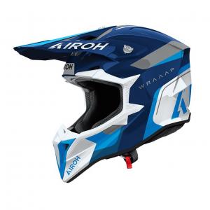 AIROH WRAAAP CONQUER BLU GLOSS