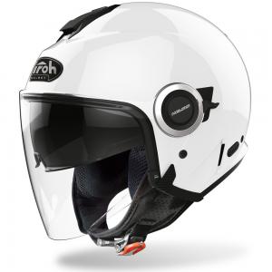 AIROH CASCO JET HELIOS WHITE GLOSS