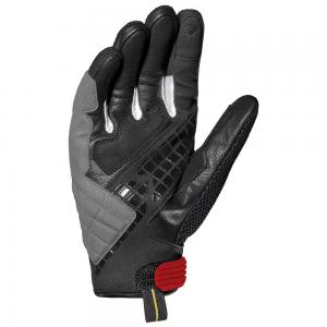 SPIDI GUANTI PELLE G-CARBON NERO/ROSSO