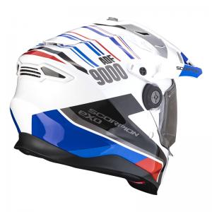 SCORPION CASCO ADF-9000 AIR DESERT WHITE BLUE RED