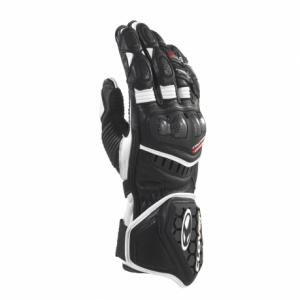 CLOVER RS-9 GUANTI RACING PELLE CANGURO NERO-BIANCO