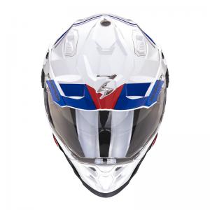 SCORPION CASCO ADF-9000 AIR DESERT WHITE BLUE RED