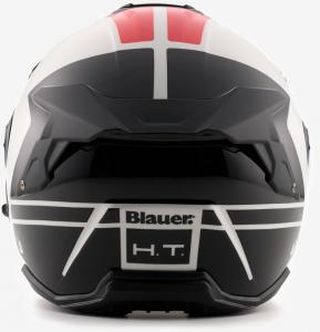 BLAUER CASCO JET JJ-01 WHITE RED GLOSSY