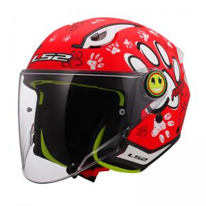 LS2 CASCO BIMBO OF622 FUNNY 2 MATT RED