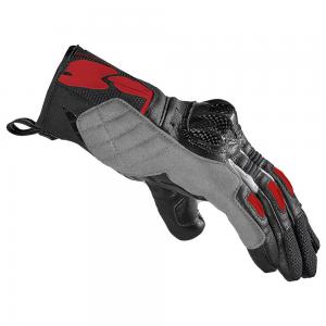 SPIDI GUANTI PELLE G-CARBON NERO/ROSSO