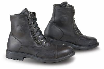 FALCO STIVALI PELLE VINTAGE AVIATOR NERO